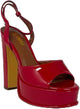 Josy-6 by Liliana – Glam Metallic Platform Sandal with Chunky Heel