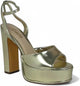 Josy-6 by Liliana – Glam Metallic Platform Sandal with Chunky Heel