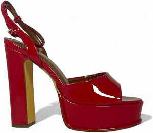 Josy-6 by Liliana – Glam Metallic Platform Sandal with Chunky Heel