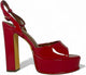 Josy-6 by Liliana – Glam Metallic Platform Sandal with Chunky Heel