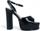 Josy-6 by Liliana – Glam Metallic Platform Sandal with Chunky Heel
