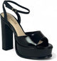 Josy-6 by Liliana – Glam Metallic Platform Sandal with Chunky Heel