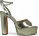 Josy-6 by Liliana – Glam Metallic Platform Sandal with Chunky Heel