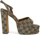 Josy-6 by Liliana – Glam Metallic Platform Sandal with Chunky Heel