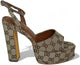 Josy-6 by Liliana – Glam Metallic Platform Sandal with Chunky Heel