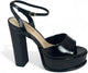 Josy-6 by Liliana – Glam Metallic Platform Sandal with Chunky Heel