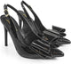 Lana-1 by Liliana – pointed-toe slingback stiletto heel with decorative bow detail