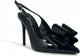 Lana-1 by Liliana – pointed-toe slingback stiletto heel with decorative bow detail