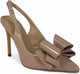 Lana-1 by Liliana – pointed-toe slingback stiletto heel with decorative bow detail