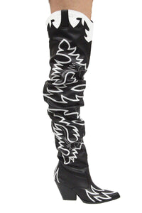 Kelsey-21 - Cape Robbin Cowboy Fashion Western Pointy Over The Knee Thigh High Boots - ShoeFad