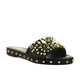 Tonie - Cape Robbin Studded Accents Fashion Flat Sandals - ShoeFad