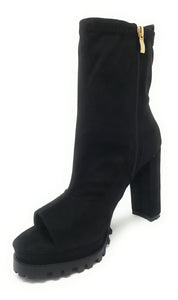 Monclair-21 - Liliana Lug Sole Platform Chunky Heel Ankle Booties - ShoeFad