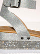Luxury-96 - Forever Women Ankle Strap Crystal Platform Sandal - ShoeFad