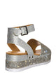 Luxury-96 - Forever Women Ankle Strap Crystal Platform Sandal - ShoeFad